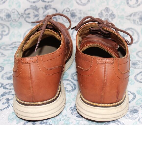 Cole Haan Men's‎ OriginalGrand Wingtip Oxford Brown Style C26471 size 8M - Picture 4 of 9